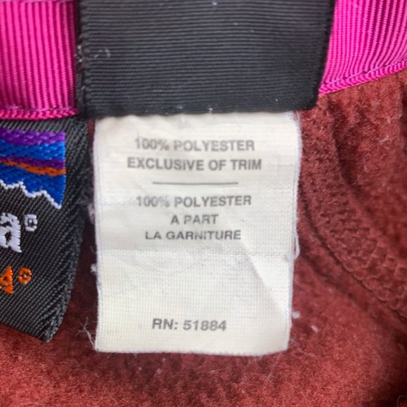 Patagonia Chicory Red Synchilla Fleece Zipper Vest - Picture 8 of 9